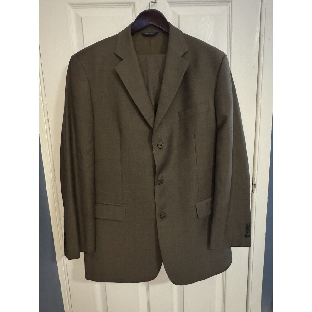 Brooks Brothers 346 Brown Full Suit Men's 43LX37W 2 Piece